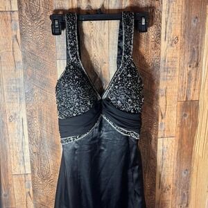 Cinderella‎ Black Sequin Dress-8